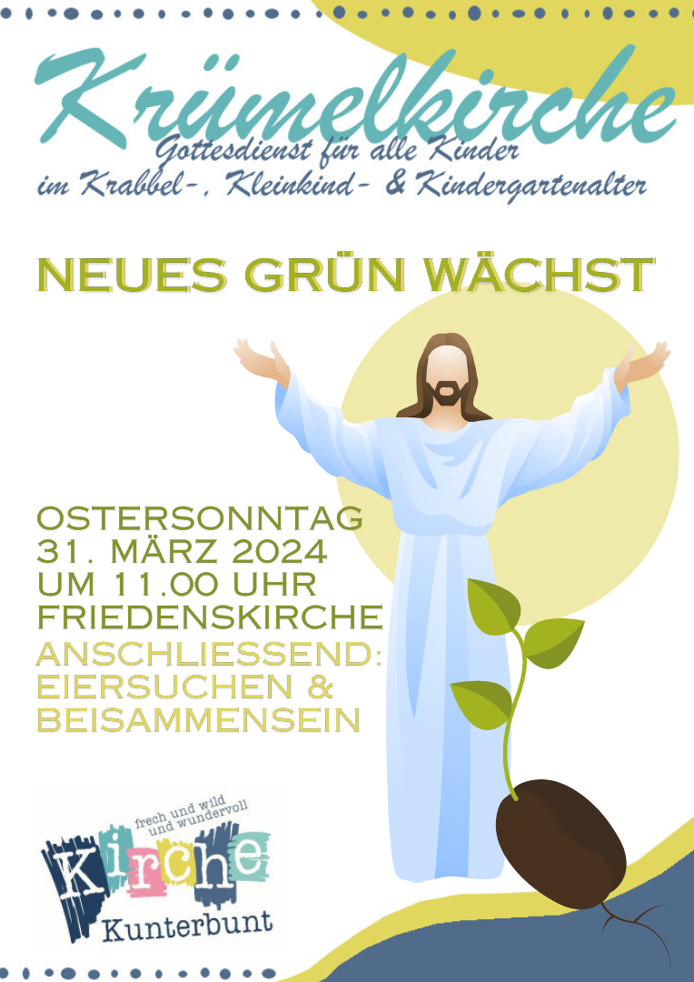 Kruemelkirche neues gruen waechst