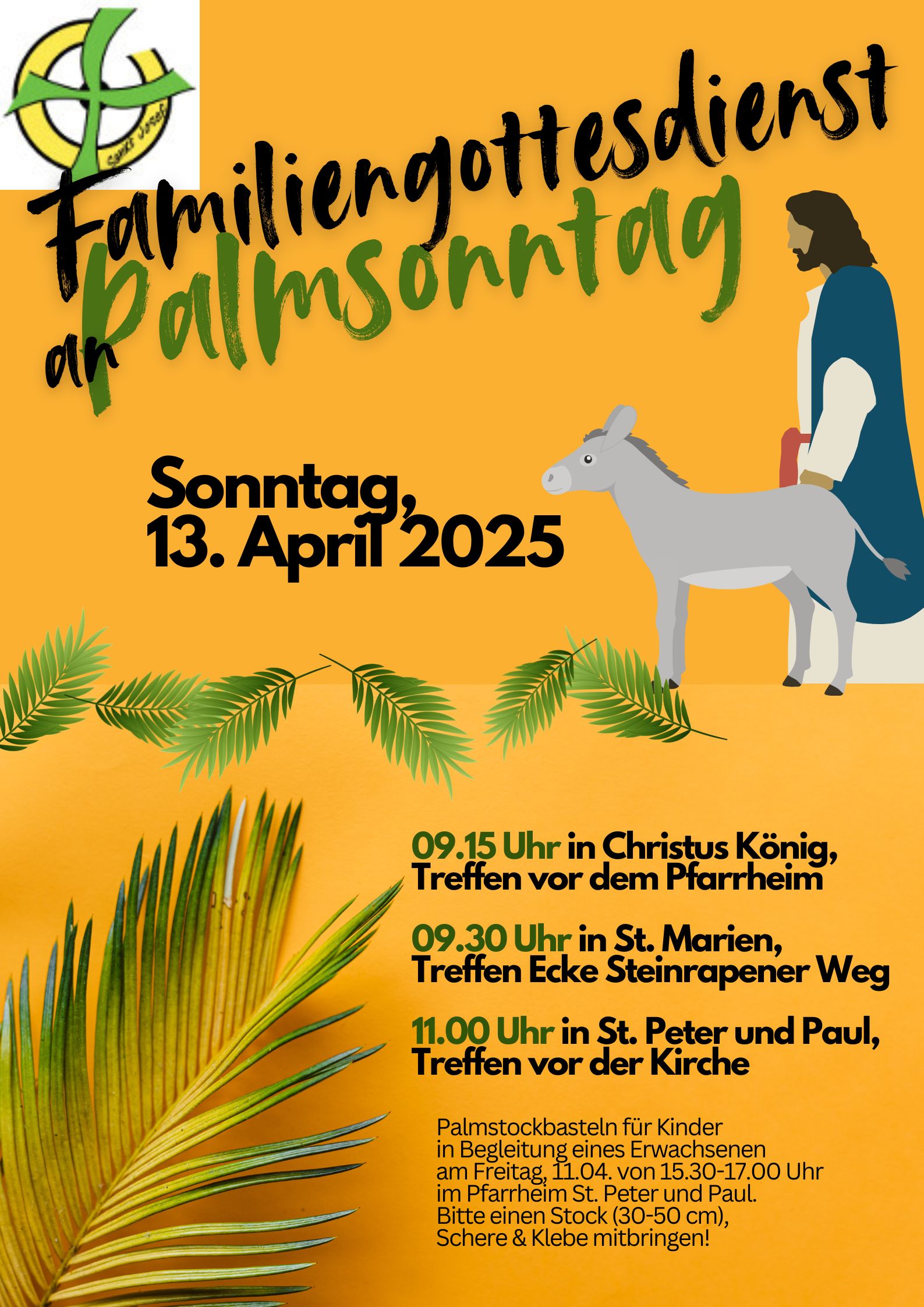 Familiengottesdienst Palmsonntag 2025