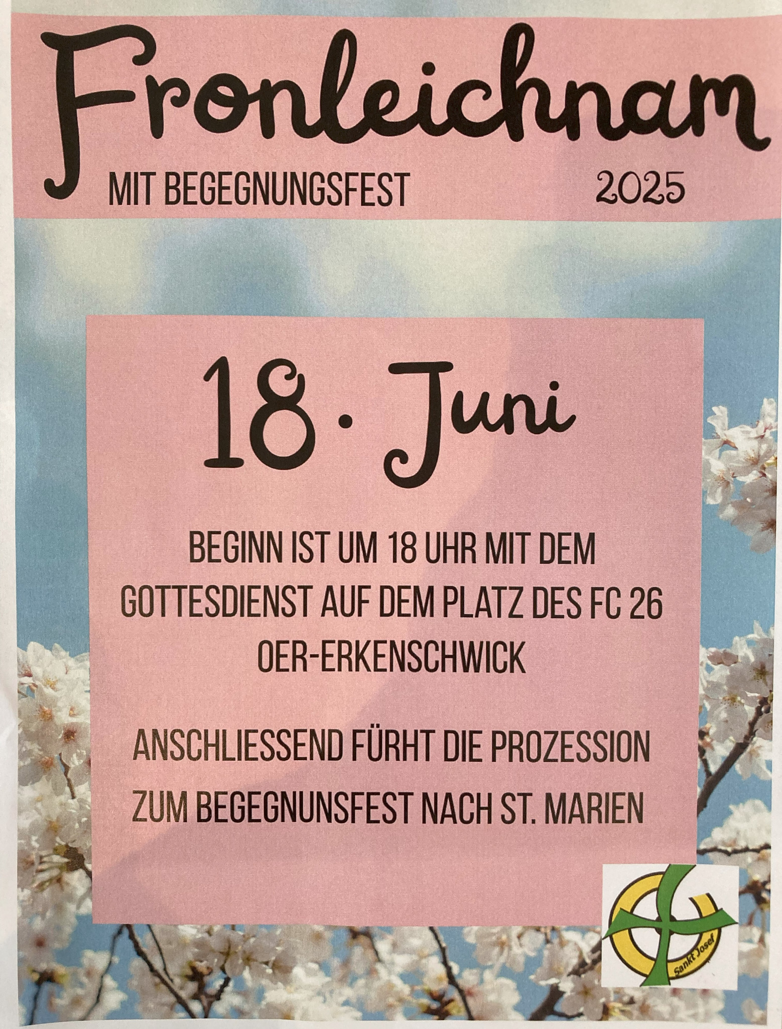 Plakat Fronleichnam
