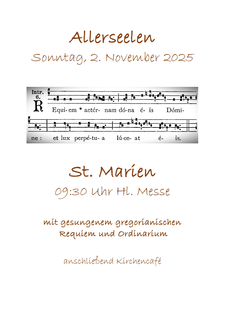 Allerseelen Einladungsplakat