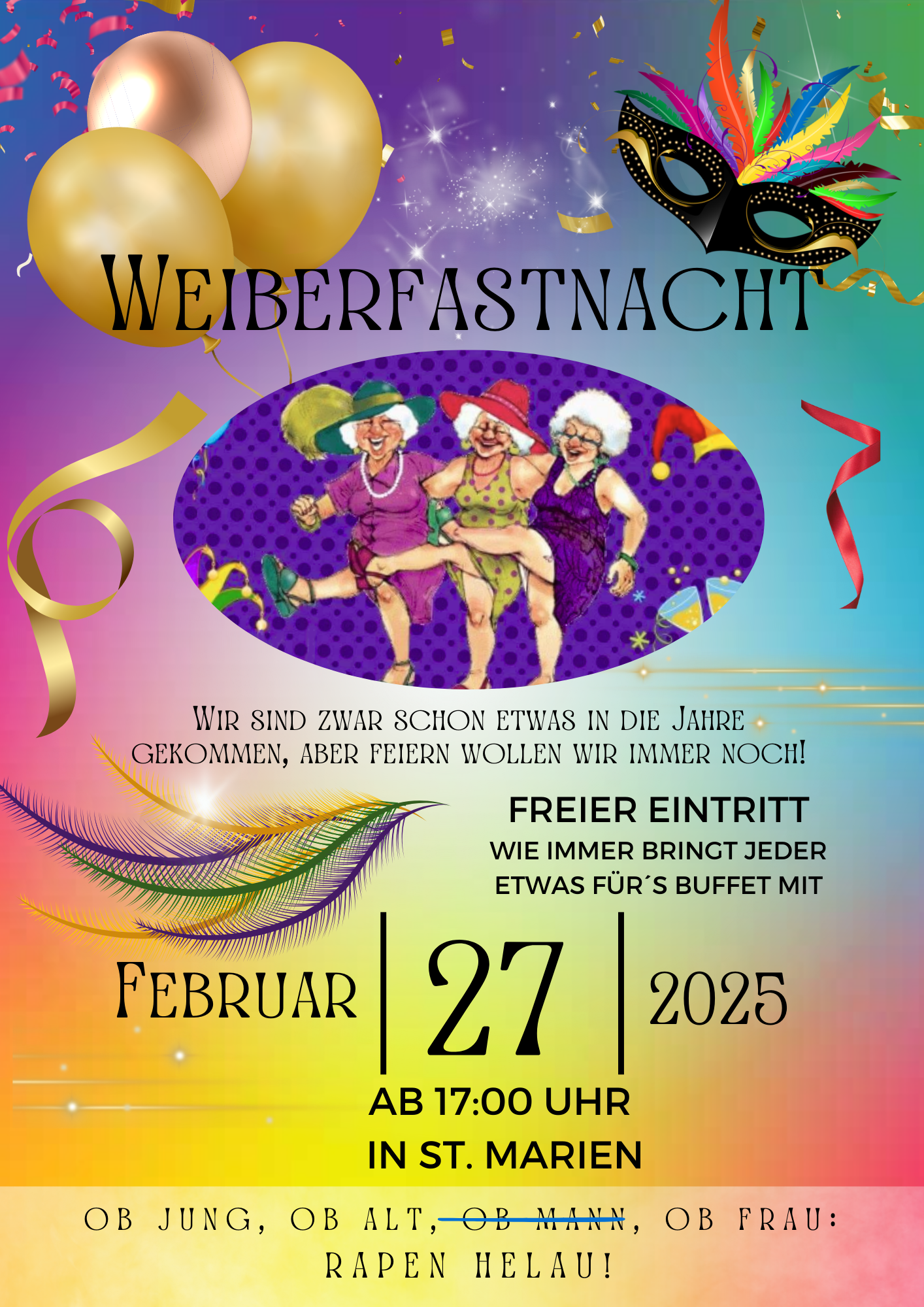 Weiberfastnacht in StMarien
