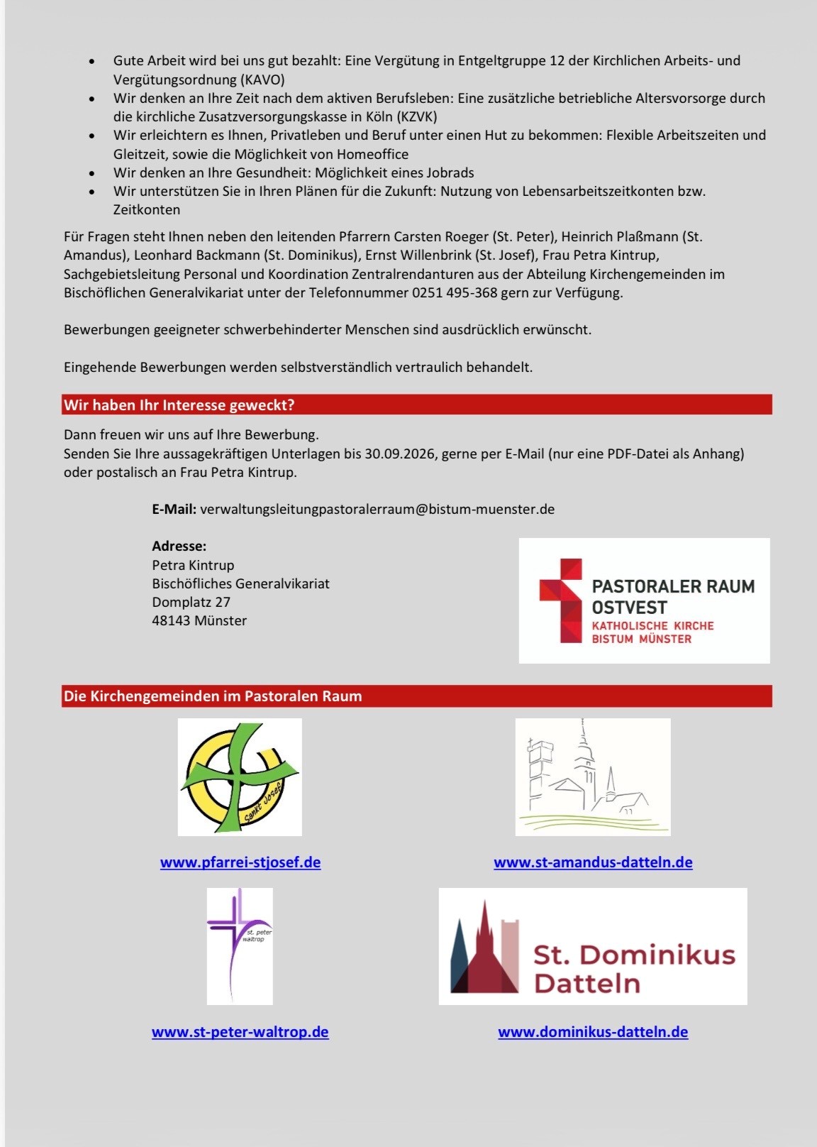 Stellenausschreibung Verwaltungsleitung 2