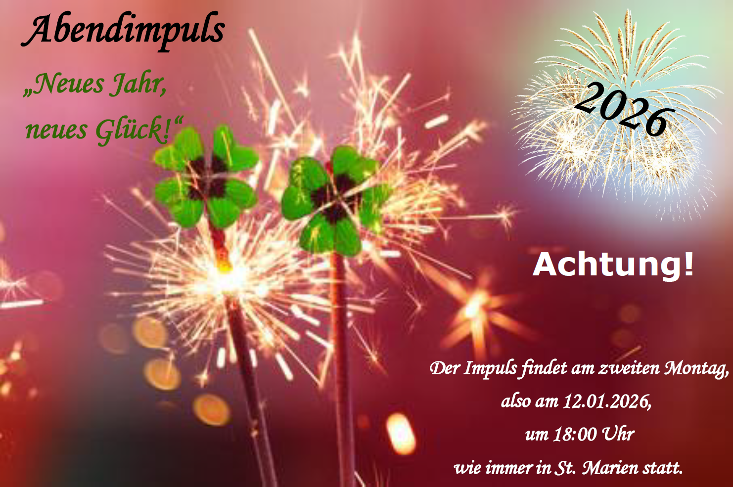 Abendimpuls 2026 01 Neues Jahr neues Glueck