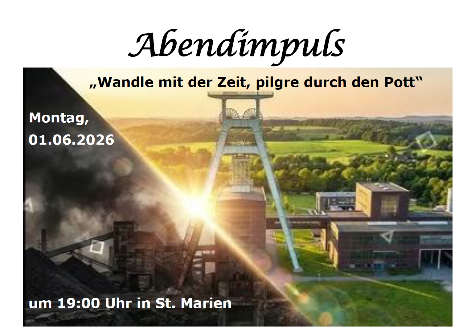 Plakat Wandle mit der Zeit