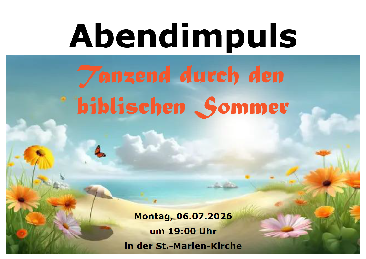 2026 07 06 Abendimpuls Plakat Juli 2026