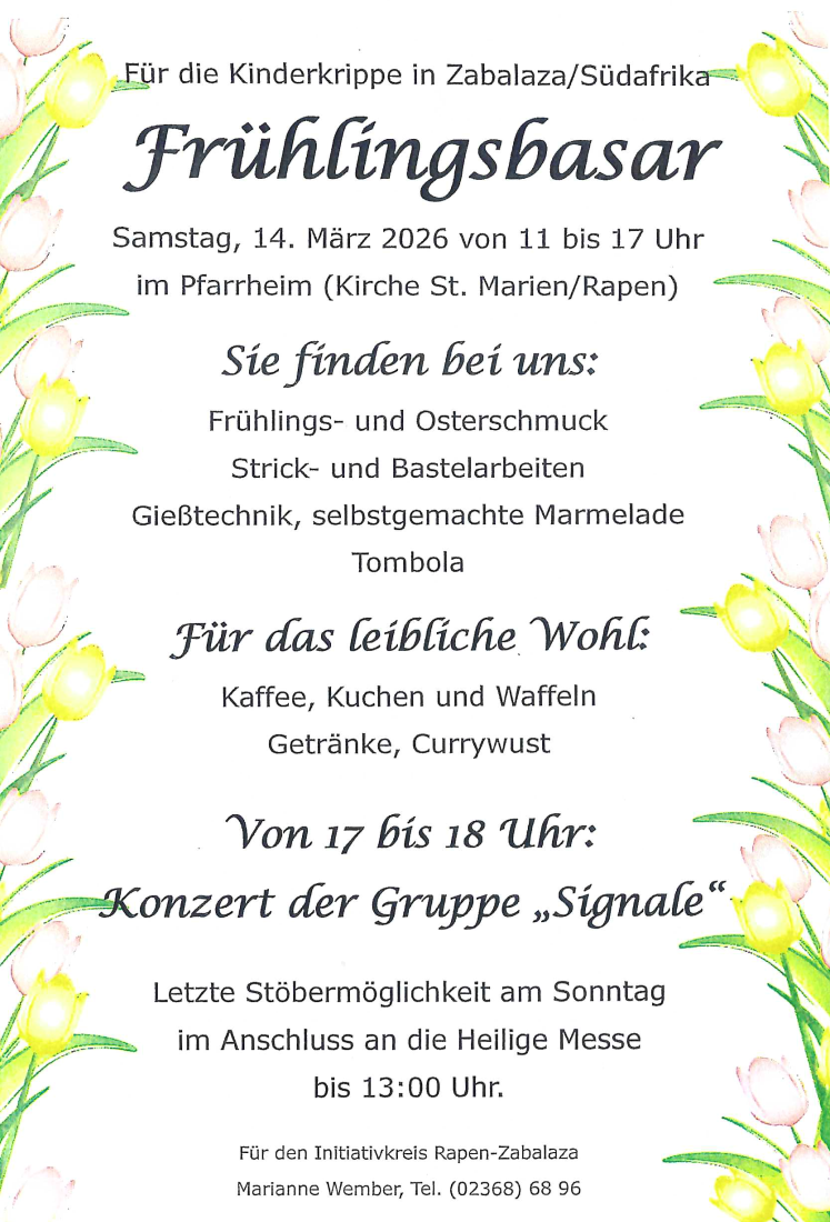 Plakat Fruehlingsbasar